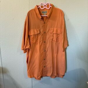 Duluth Trading Co Vibrant Orange Shirt